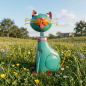Preview: Wunderschöne Katze in türkis - Höhe ca. 32,5 cm